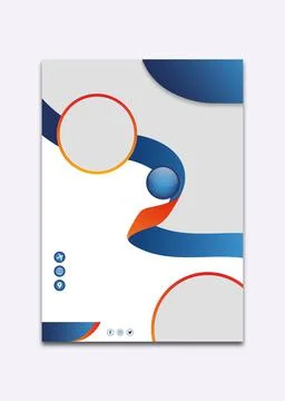 Travel flyer template Stock Illustration
