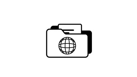 Travel Folder Icon Stock Footage 335815278