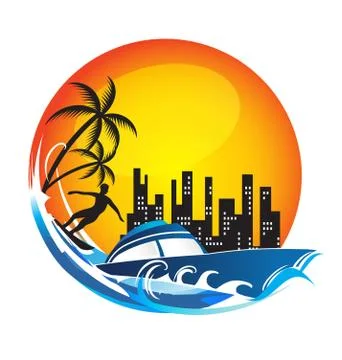 Travel fun Logo Stock Illustration