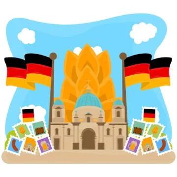 Travel to Germany Stock Illustration