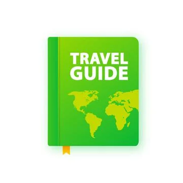 Travel guide book icon. Vector stock illustration. Stock Illustration