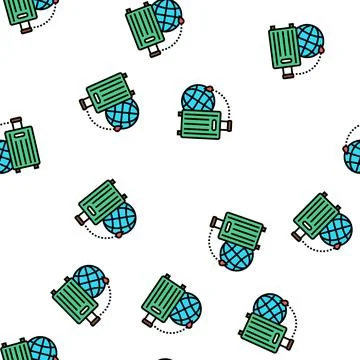 Travel to hawaii vector seamless pattern Stock Illustration