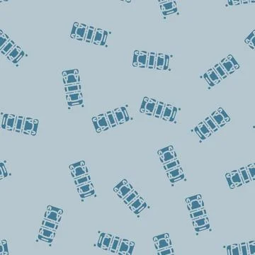 Travel hiking backpack glyph vector seamless pattern Illustrazione stock