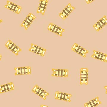 Travel hiking backpack vector seamless pattern 库存插图