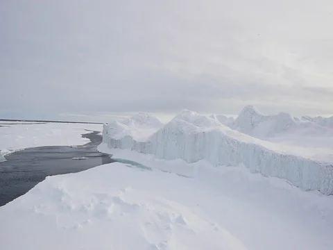 Travel In the ice , Arctic Stock Footage 81308112