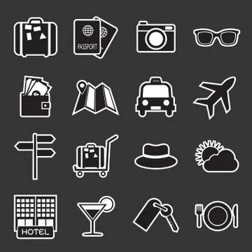 Travel icon Stock Illustration