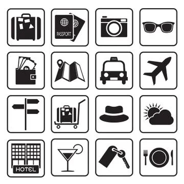 Travel icon Stock Illustration