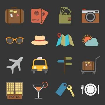 Travel icon Stock Illustration
