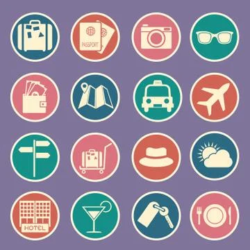 Travel icon Stock Illustration