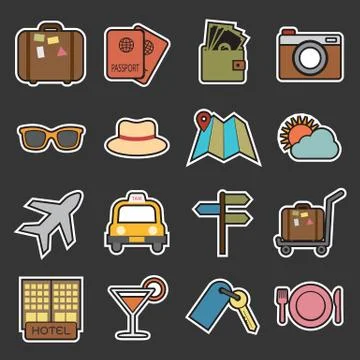 Travel icon Stock Illustration