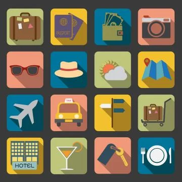 Travel icon Stock Illustration