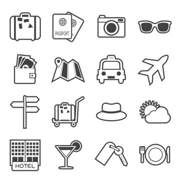 Travel icon Stock Illustration