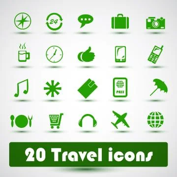 Travel icon Stock Illustration