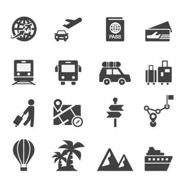 Travel icon Stock Illustration