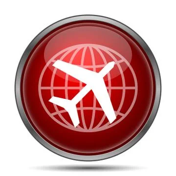 Travel icon. Internet button on white background.. Stock Illustration