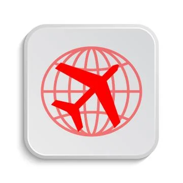 Travel icon. Internet button on white background.. Stock Illustration