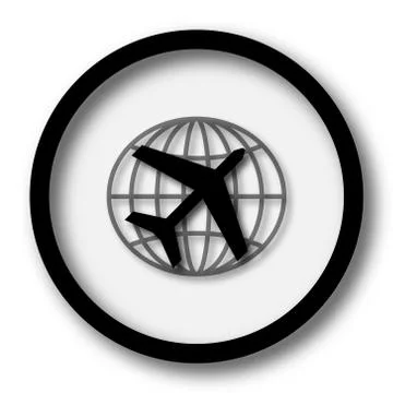 Travel icon. Internet button on white background.. Stock Illustration