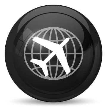 Travel icon. Internet button on white background.. Stock Illustration
