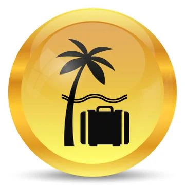 Travel icon. Internet button on white background.. Stock Illustration