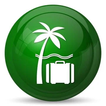 Travel icon. Internet button on white background.. 스톡 일러스트