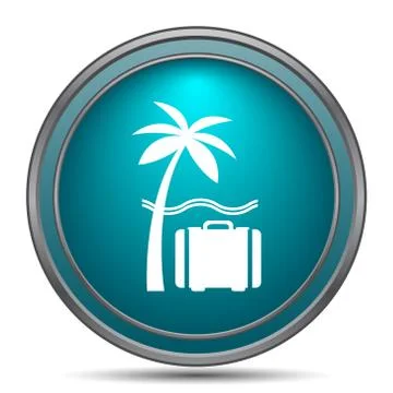 Travel icon. Internet button on white background.. Stock Illustration
