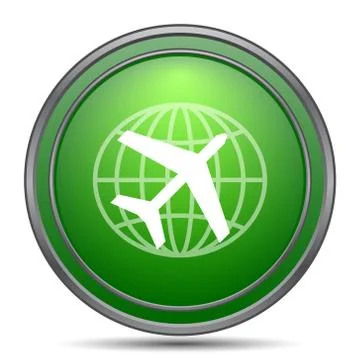 Travel icon. Internet button on white background.. Stock Illustration