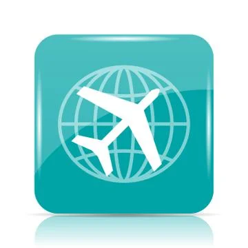 Travel icon. Internet button on white background.. Stock Illustration