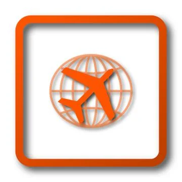 Travel icon. Internet button on white background.. Stock Illustration