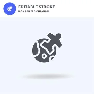 Travel icon vector, filled flat sign, solid pictogram isolated on white, logo 스톡 일러스트