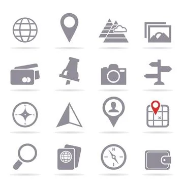 Travel an icon2 Illustrazione stock