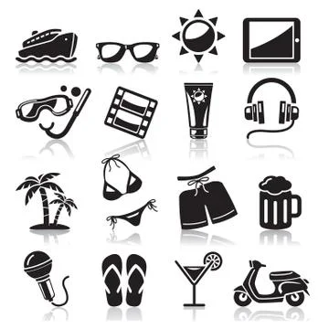 Travel icons set3. vector Stock Illustration