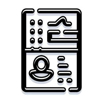 Travel identity document concept icon for global journeys Stock Illustration