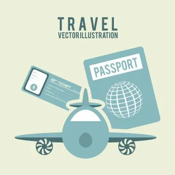 Travel Illustrations, Vector design Stockillustratie