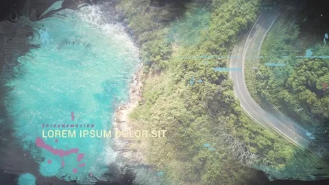 Travel Ink Slideshow 스톡 After Effects