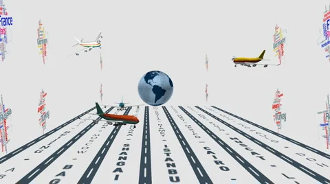 Travel jets Stock Footage 1007056