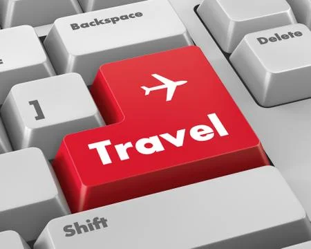 Travel key 스톡 일러스트