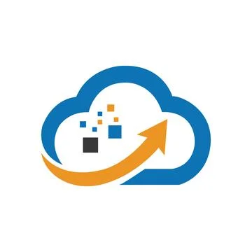 Travel logo design oro cloud technology logo design Illustrazione stock