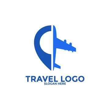 Travel logo icon vector, Simple Travel logo template Ilustración de archivo