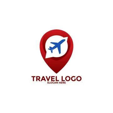 Travel logo icon vector, Simple Travel logo template Иллюстрация
