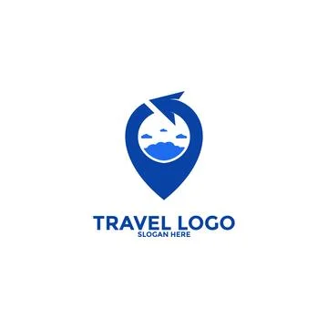 Travel logo icon vector, Simple Travel logo template Stock Illustration