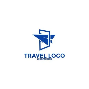 Travel logo icon vector, Simple Travel logo template Illustrazione stock