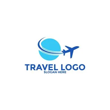 Travel logo icon vector, Simple Travel logo template 스톡 일러스트