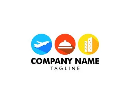Travel Logo Template Design Vector Ilustración de archivo