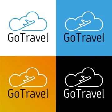 Travel logo vector icon design template-vector. logo design Illustrazione stock