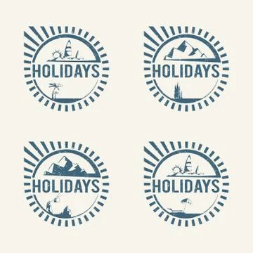 Travel logos イラスト素材