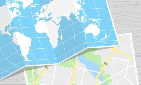 Travel map background Illustrazione stock