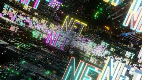 Travel to Metaverse NFT VJ Loop Animation Stock Footage 169581506