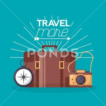 Travel more background Stock Illustration