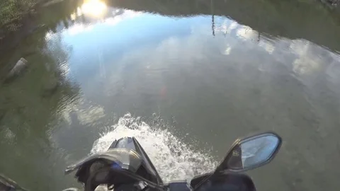 Travel motorcycle off road Stock Footage 72505356