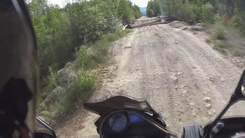 Travel motorcycle off road Stock Footage 72505555